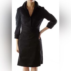 Ann Taylor Black Mini Dress Size US 4 Classic Office Chic